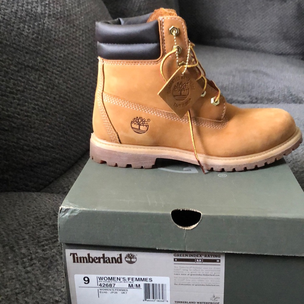 6 inch Timberland Boots Size 9